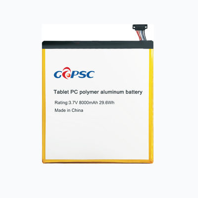 3.7V8000mAh Batteria in alluminio polimerico per tablet PC