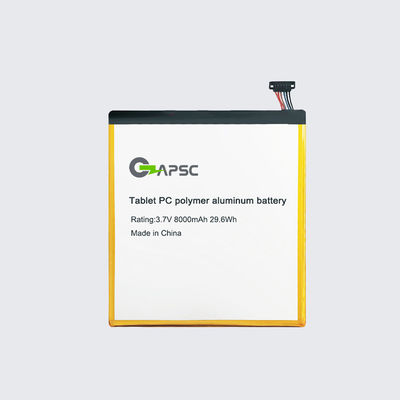 3.7V8000mAh Batteria in alluminio polimerico per tablet PC